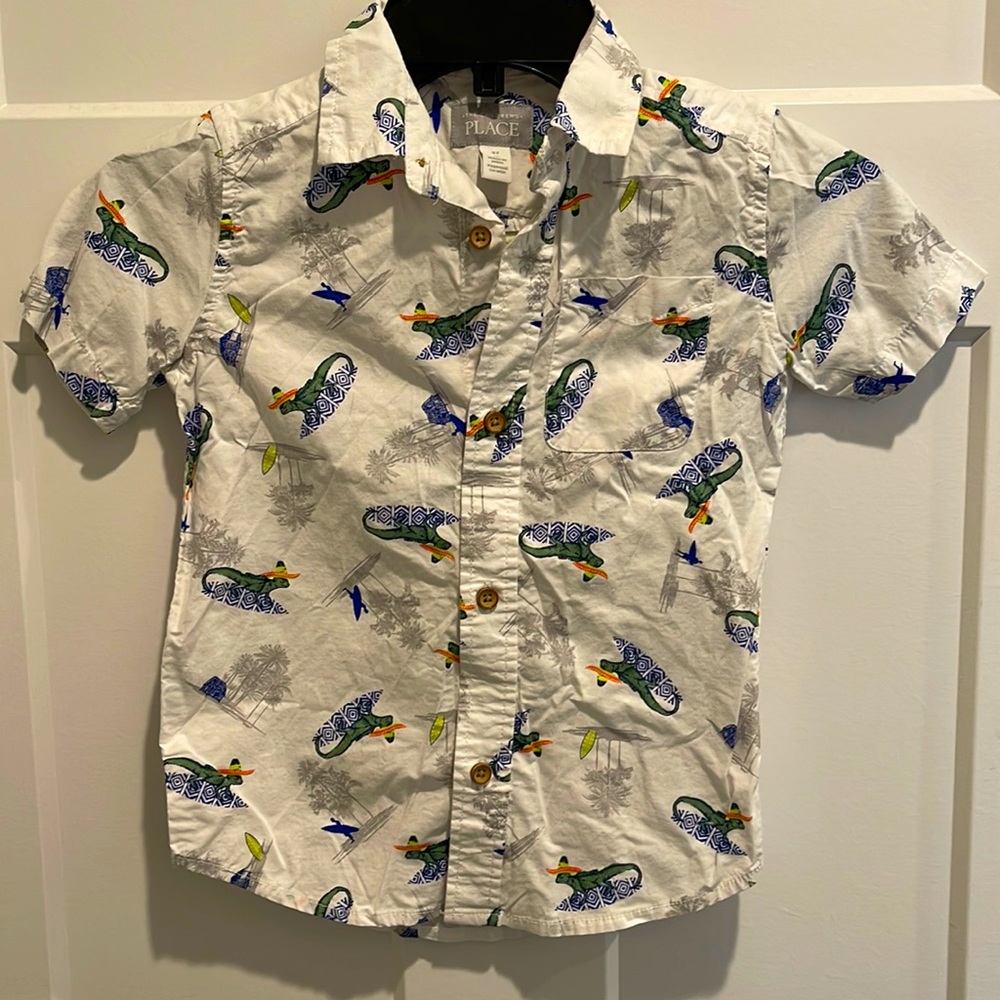 Boys button tee